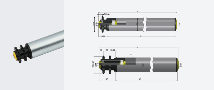 Driven Roller D2410/2420 시리즈